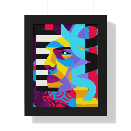 Poster verticale face pop art - pop,