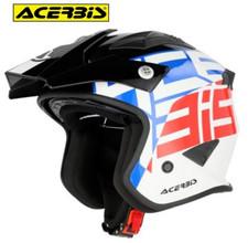 CASCO ACERBIS JET ARIA ECE2206 URBAN GRIGIO AZZURRO OPACO MOTO TRIAL SCOOTER