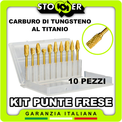 Set punte frese gambo - punte,