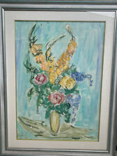 Raimondo Cefaly Vaso Di Fiori 1992 50x70 Dipinto Quadro Andrea Scuola Di Cortale