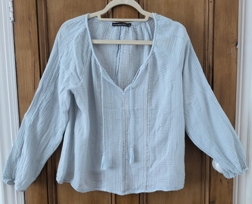 Top zingaro donna blu - , pallido