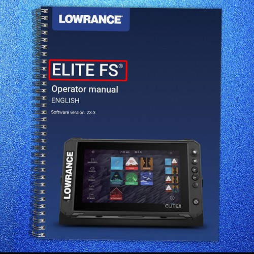 Lowrance elite user - fs, manual