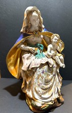Scultura italiana vintage Paolo Marioni firmata Madre e Bambino Madonna Italia*32