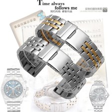 Cinturino orologio acciaio inox massiccio cinturini metallo lusso uomo 20 22 24 per Breitling