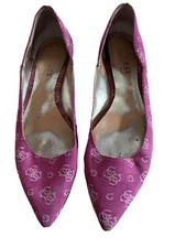 GUESS BALLERINE SCARPE Rosa Piccolo Tacco DONNA 37