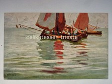 TRIESTE Pittore MICEU barca