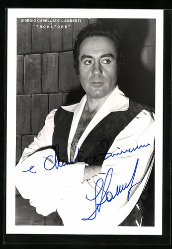 Cartolina cantante lirico