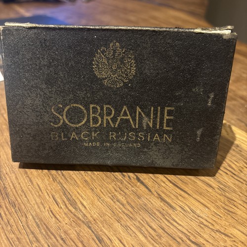 Vintage empty sobranie black - vintage,