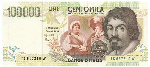 100000 lire banca italia - lire,