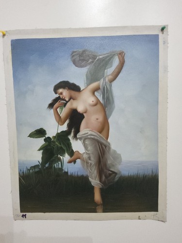 Quadro dama scena nudo - scena, dipinto