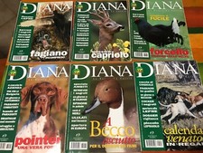 Lotto 6 riviste Diana la natura la caccia  nn. 2 3 14 15 18 19 1998