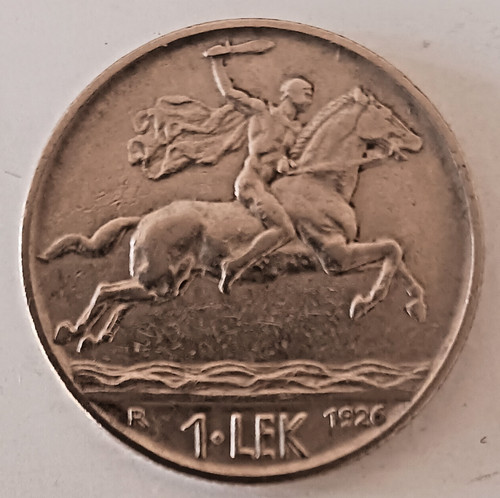 Moneta albania lek 1926 - moneta, 1
