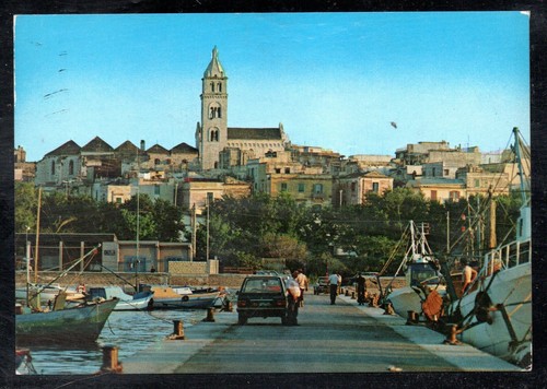 Cartolina barletta veduta - barletta, dal