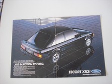 advertising Pubblicità 1984 FORD ESCORT XR3 XR 3 i
