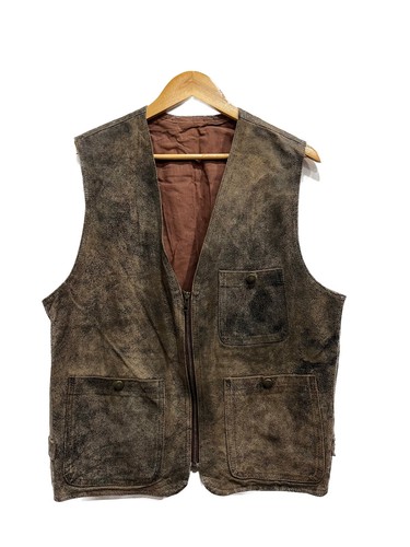 Vintage gilet pelle - gilet,