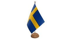 Bandiera da tavolo svedese con