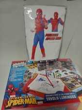 SPIDER MAN  COSTUME CARNEVALE /TAVOLO LUMINOSO LISCIANI 40179 MARVEL LIKE NEW!