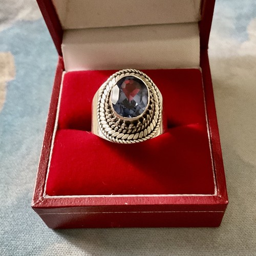 Belle tanzanite argent - belle, massif