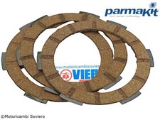 Set 3 Dischi Per Frizione ECV Parmakit Vespa 50 Special R L N 125 ET3 Pk 50