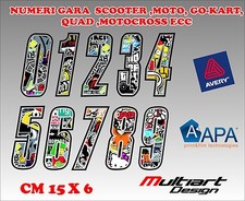 ADESIVO STICKER BOMB NUMERI