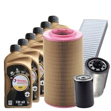 Kit Tagliando Per Fiat Ducato 2.8 JTD (244) 4 Filtri 6 Litri Olio 5W40 Total