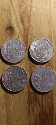 Monete lire anni - da, 10