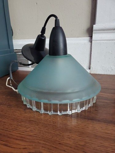 Plafoniera vintage vetro verde