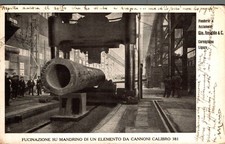 Genova Cornigliano Fonderie Ansaldo Fucinazione  Cannoni  F. piccolo  spedita