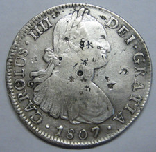 1807 MEXICO 8 REALES CARLOS IV