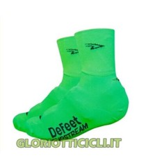 DEFEET COPPIA CALZINI COPRISCARPE SLIPSTREAM VERDE FLUO