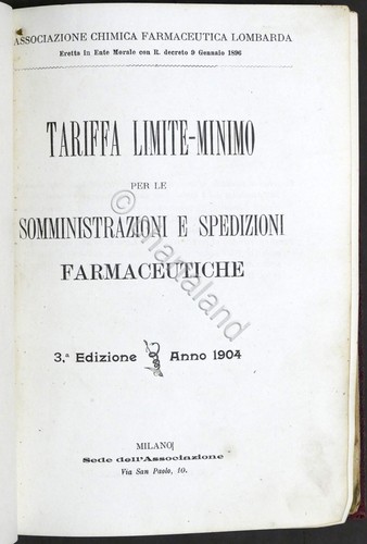 Tariffa somministrazioni - , e