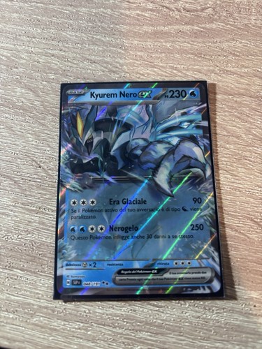 Carta pokémon kyurem - nero, ex