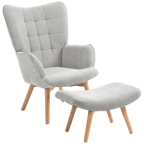 Homcom poltrona moderna - moderna, con