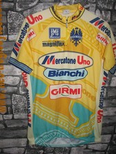 Vintage Cycling Jersey Maglia Ciclismo bici Mercatone1 Pantani '90s by Santini