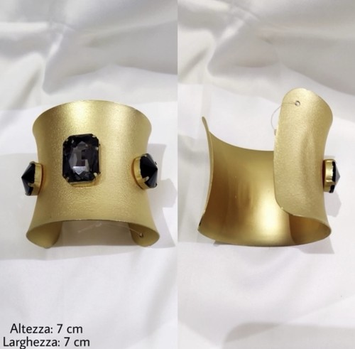 Bracciale rigido con pietre - rigido,