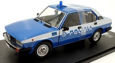 Mitica Scala 1/18 200017-D - Alfa Romeo Alfetta 2000 1978 Polizia Bianco/Blu