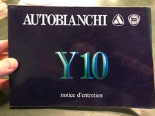 Libretto uso e manutenzione Autobianchi Y10 2ªed. III/1987 francese auto epoca