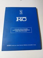 Ferrari F40 Catalogo Parti Di Ricambio