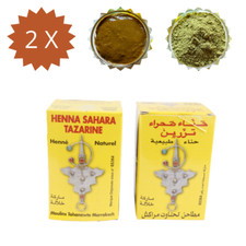 henne capelli rosso caldo rame/mattone hennè tatuaggi henna sahara tazarine X 2