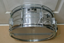 TAMBURO RULLANTE CROMATO PROFONDO 6,5X14 PEARL EXPORT SERIE anni 80 per il TUO SET! LOTTO L3