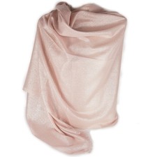 Stola rosa cerimonia da donna elegante foulard coprispalle scialle glitter ijab