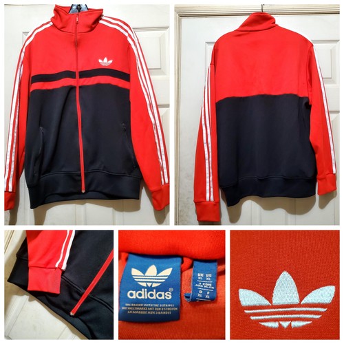 Adidas giacca rosso nero - xl,