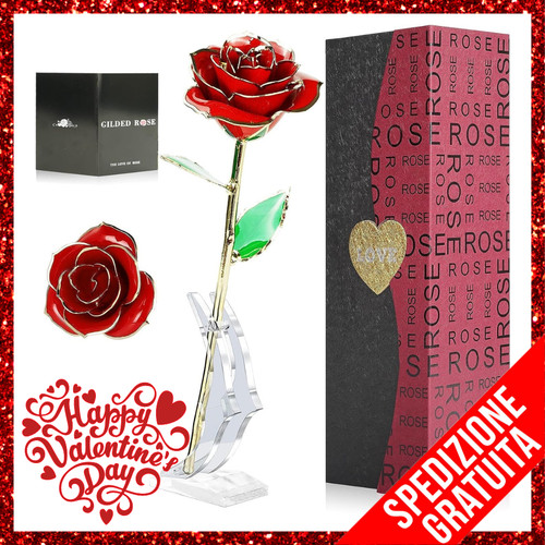 Rosa idea regalo placcata - idea,