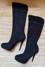 STIVALI ALTI SCAMOSCIATI CON TACCO SOLIDEA IN OTTIME CONDIZIONI TG 40