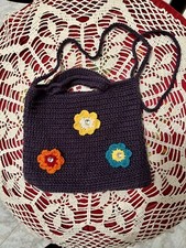 Borsa fatta a mano all'uncinetto. Tracolla e a mano