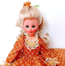 CORINNE 1978  Italocremona splendida bambola bionda restaurata abito serie 800