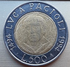 Moneta 500 Lire Repubblica