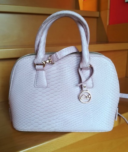 Borsa mano ecopelle rosa - a,