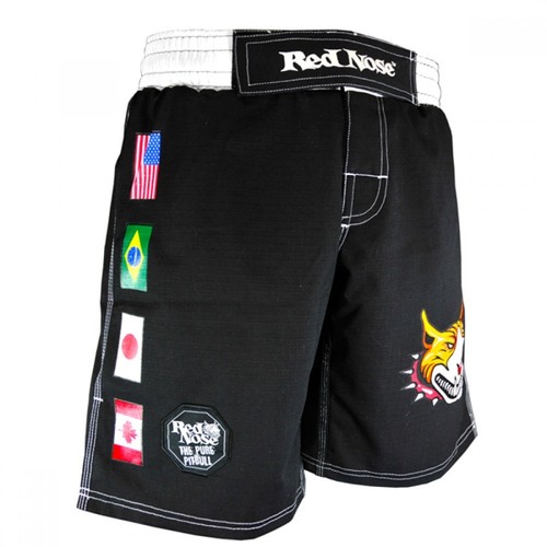 Pantaloncini grappling red - pantaloncini,