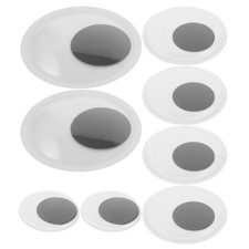  Occhi mobili grandi autoadesivi da 8 pezzi per artigianato e decorazioni per la